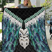 Aotearoa Korowai Motif Quilt Maori Wheku Poutama LT14 Turquoise - Polynesian Pride