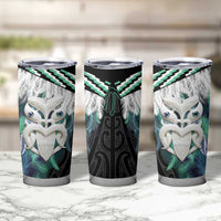 Aotearoa Korowai Motif Tumbler Cup Maori Wheku Poutama LT14 - Polynesian Pride