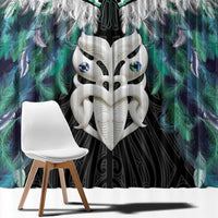 Aotearoa Korowai Motif Window Curtain Maori Wheku Poutama LT14 - Polynesian Pride