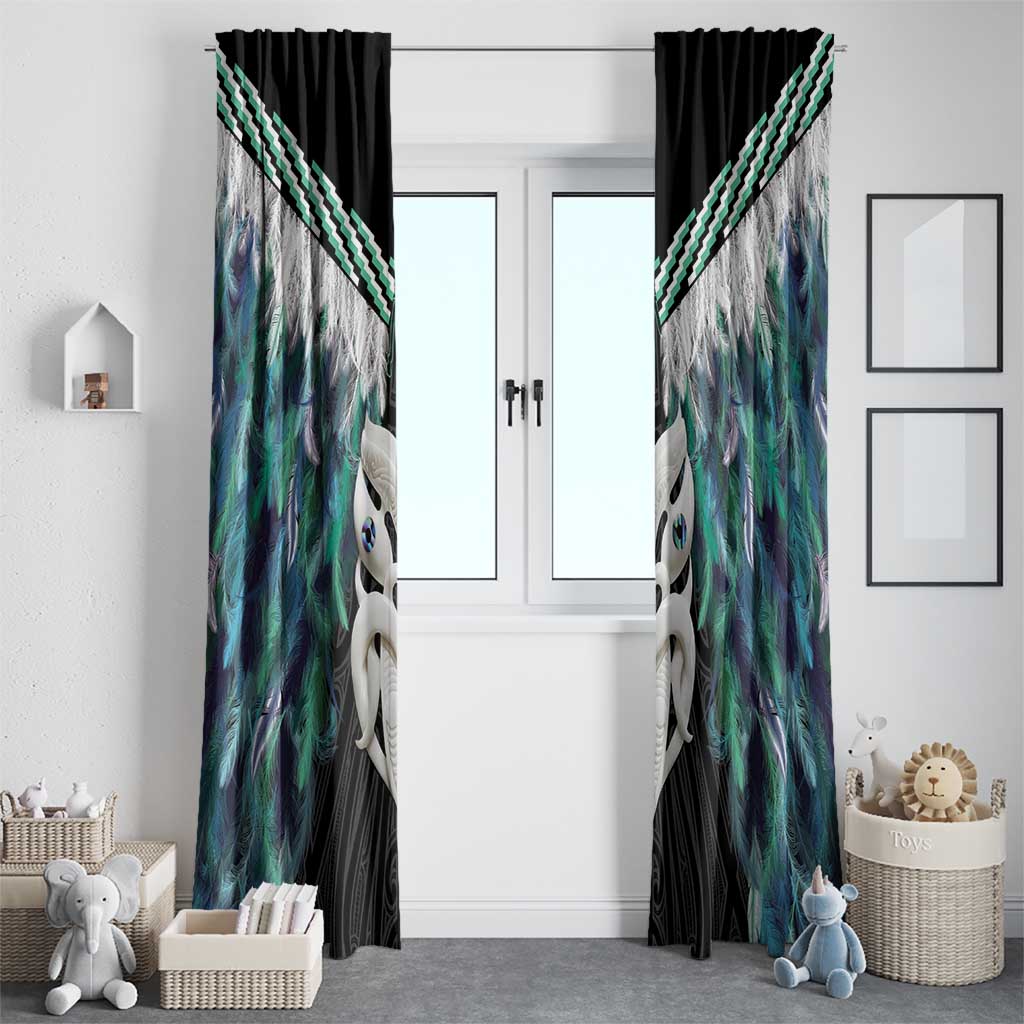 Aotearoa Korowai Motif Window Curtain Maori Wheku Poutama LT14 - Polynesian Pride