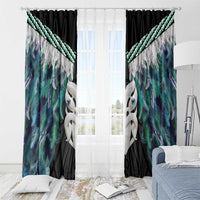 Aotearoa Korowai Motif Window Curtain Maori Wheku Poutama LT14 - Polynesian Pride