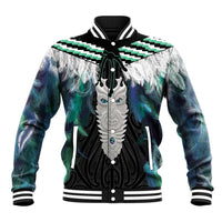 Aotearoa Korowai Motif Baseball Jacket Maori Tane Poutama LT14 Unisex Turquoise - Polynesian Pride