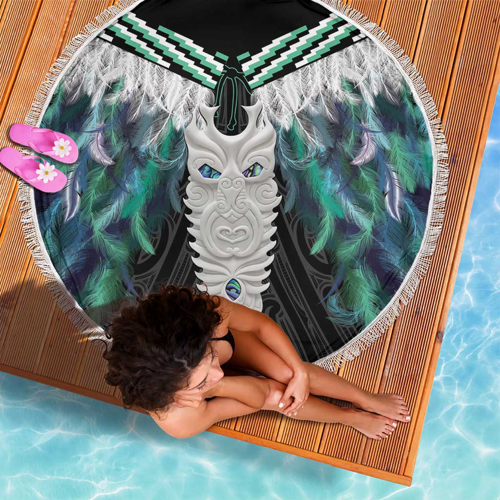 Aotearoa Korowai Motif Beach Blanket Maori Tane Poutama LT14 - Polynesian Pride