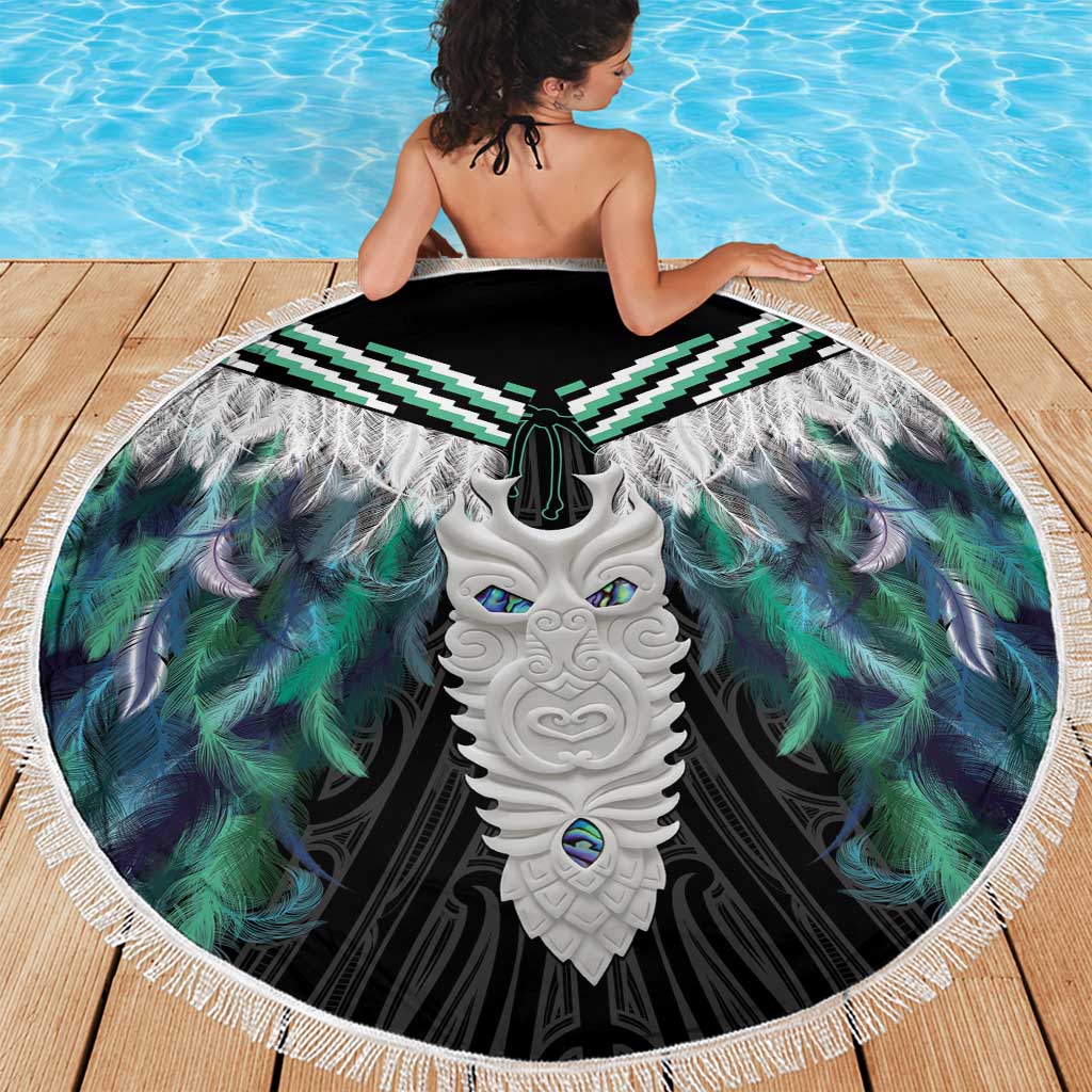 Aotearoa Korowai Motif Beach Blanket Maori Tane Poutama LT14 - Polynesian Pride