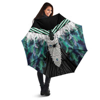Aotearoa Korowai Motif Umbrella Maori Tane Poutama LT14 - Polynesian Pride