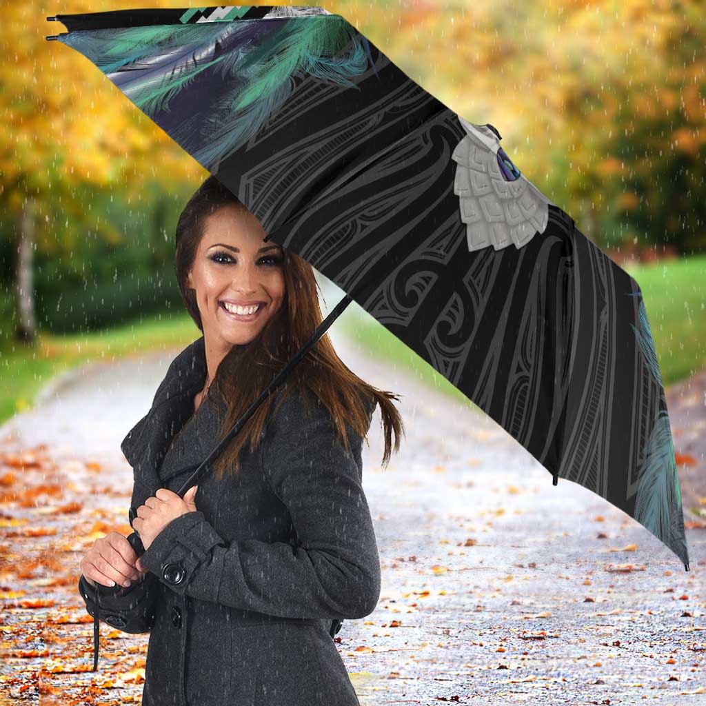 Aotearoa Korowai Motif Umbrella Maori Tane Poutama LT14 - Polynesian Pride