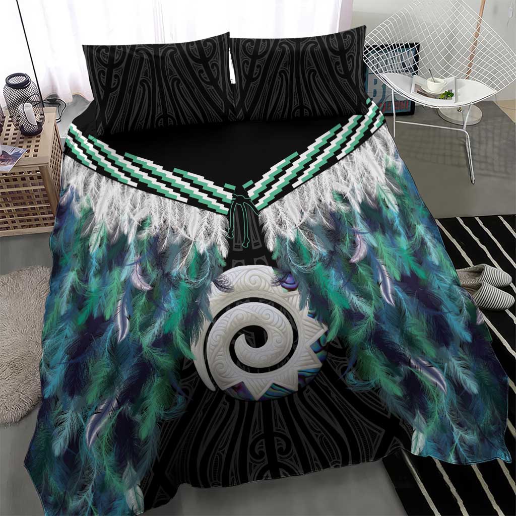 Aotearoa Korowai Motif Bedding Set Maori Koru Poutama LT14 - Polynesian Pride