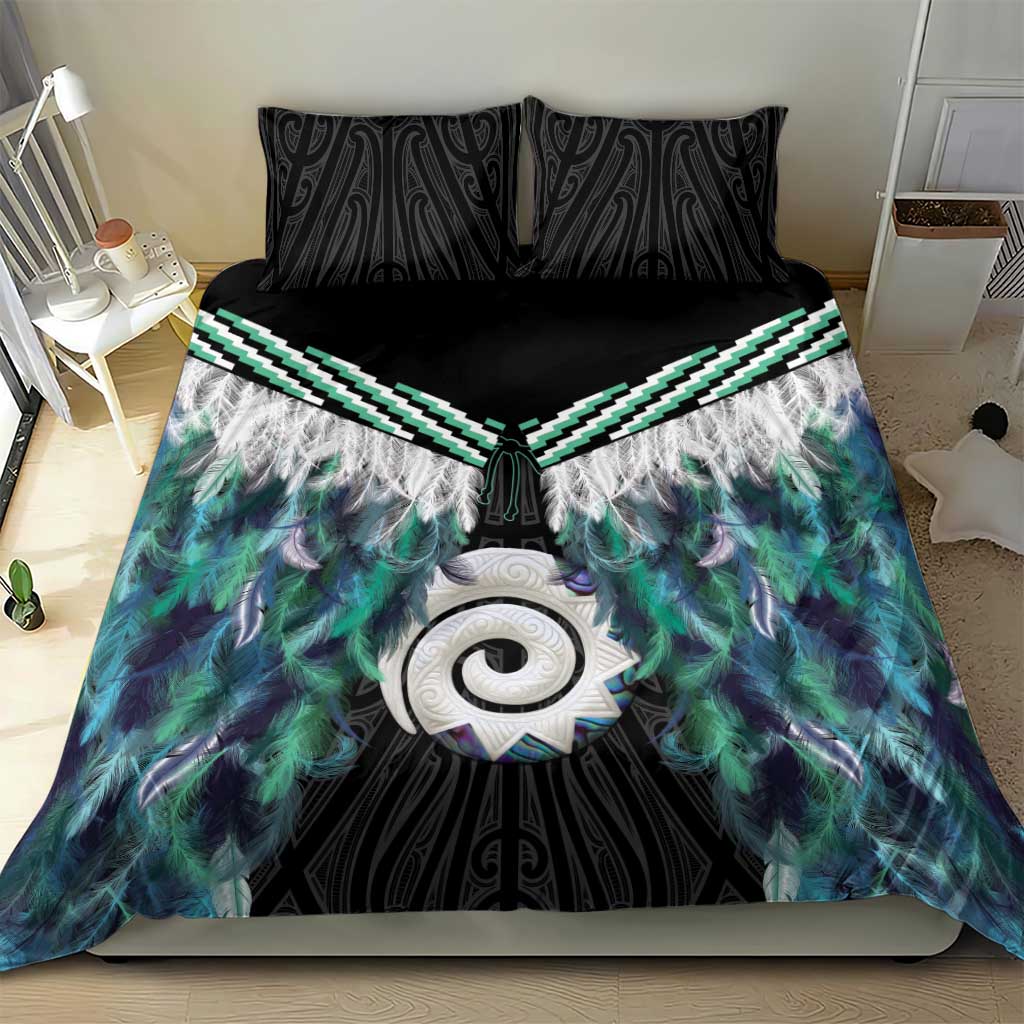 Aotearoa Korowai Motif Bedding Set Maori Koru Poutama LT14 - Polynesian Pride