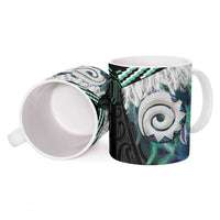 Aotearoa Korowai Motif Ceramic Mug Maori Koru Poutama LT14 - Polynesian Pride
