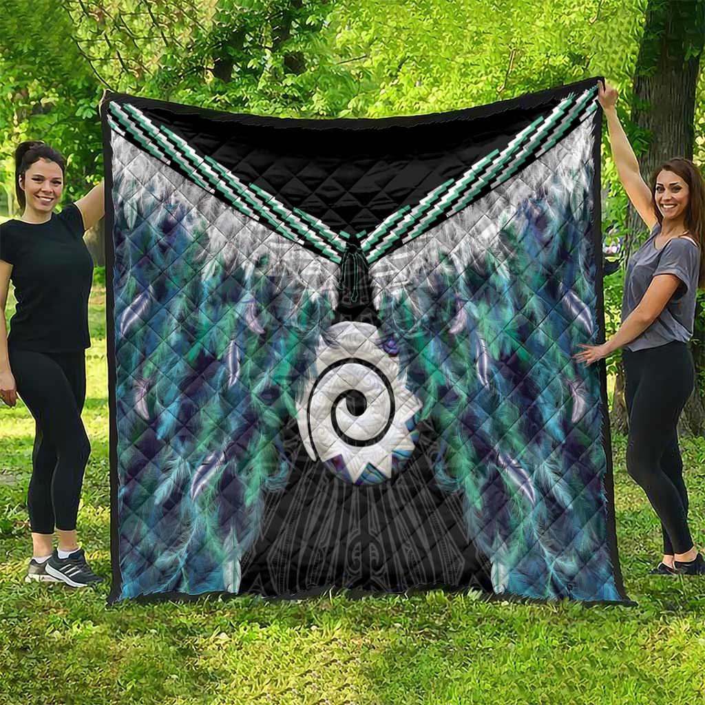 Aotearoa Korowai Motif Quilt Maori Koru Poutama LT14 - Polynesian Pride