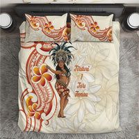 Heiva i Tahiti Bedding Set Ori Tahitian Dance Tiare Maori LT14 Beige - Polynesian Pride