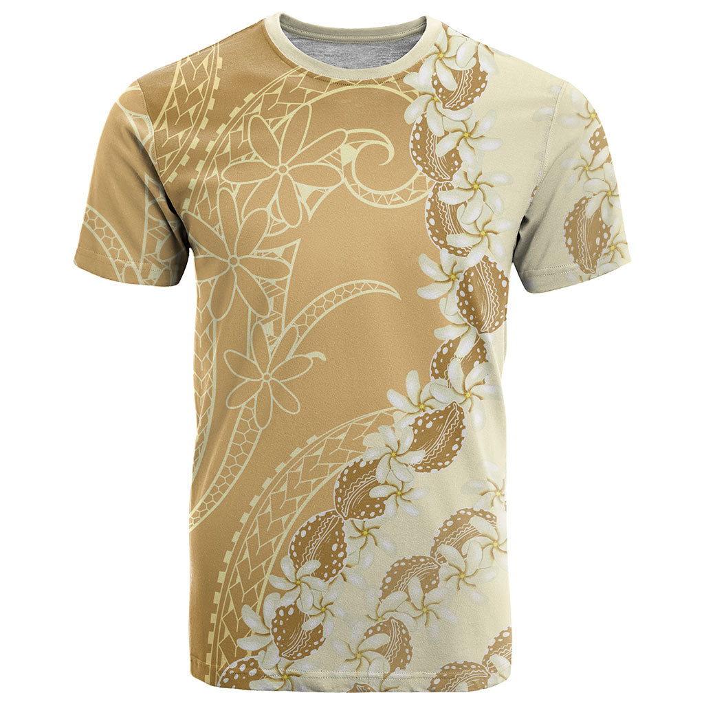 Heiva i Tahiti T Shirt Tahitian Tiare Maori Cowrie Lei Brown LT14 Brown - Polynesian Pride