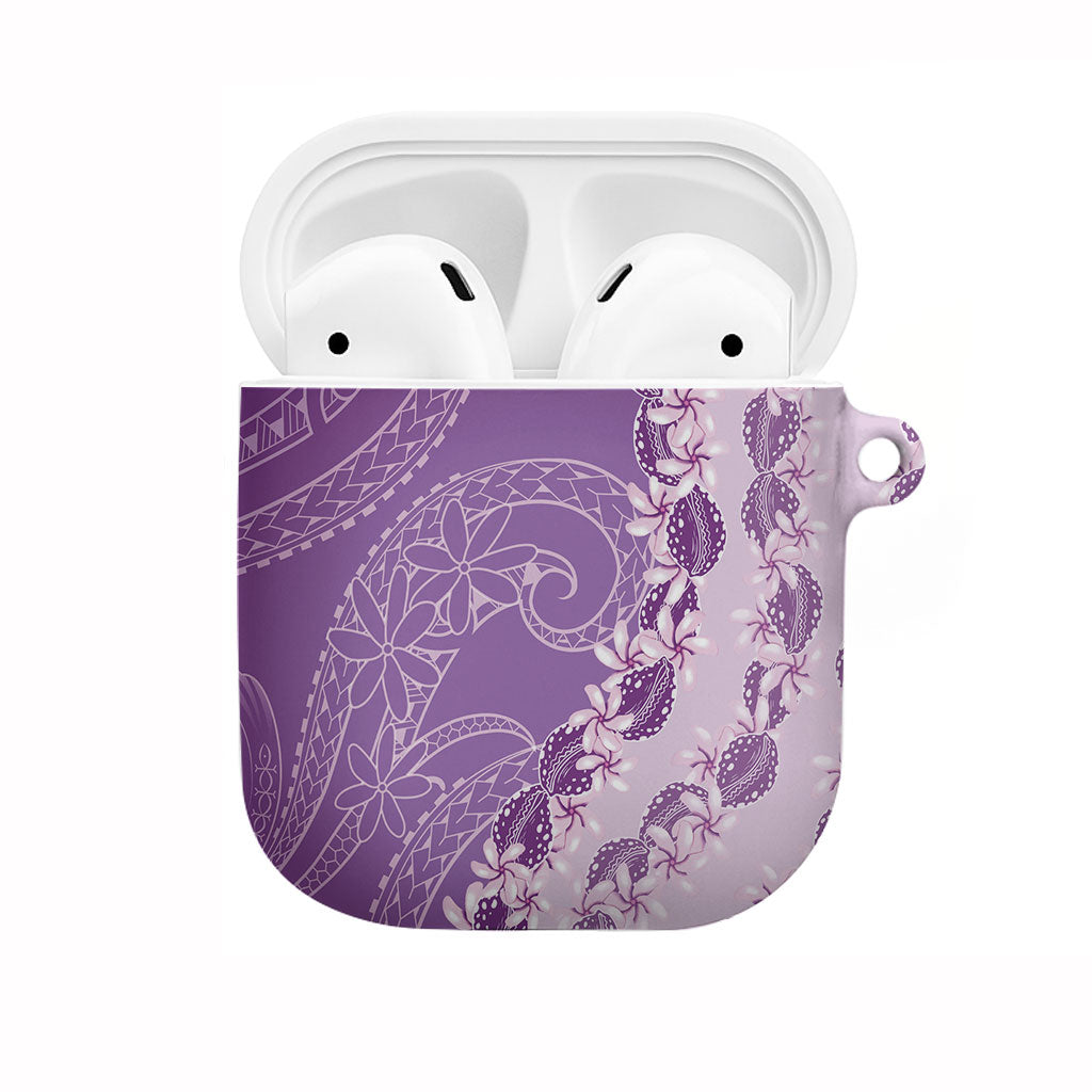 Heiva i Tahiti AirPods Case Tahitian Tiare Maori Cowrie Lei Purple LT14 Purple - Polynesian Pride
