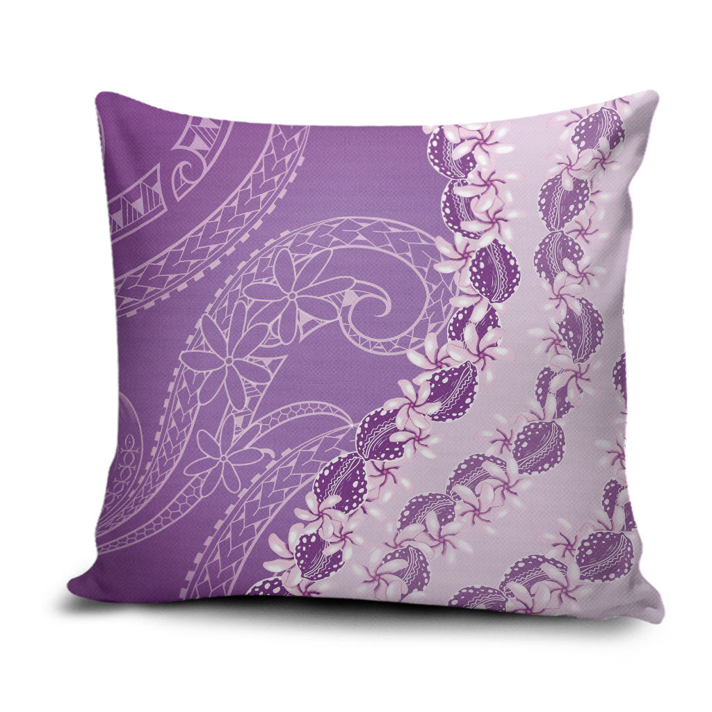 Heiva i Tahiti Pillow Cover Tahitian Tiare Maori Cowrie Lei Purple LT14 Purple - Polynesian Pride