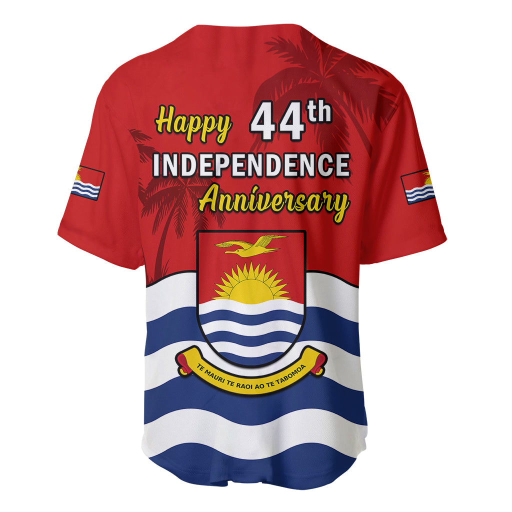 Polynesian Pride Kiribati Independence Day Baseball Jersey Happy 44th Anniversary Flag Style LT14 - Polynesian Pride