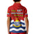 Polynesian Pride Kiribati Independence Day Kid Polo Shirt Happy 44th Anniversary Flag Style LT14 - Polynesian Pride