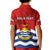Personalised Kiribati Independence Day Kid Polo Shirt Happy 44th Anniversary Flag Style LT14 - Polynesian Pride
