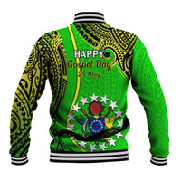 25 May Palmerston Island Gospel Day Baseball Jacket Cook Islands Tribal Pattern LT14 - Polynesian Pride