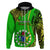 25 May Palmerston Island Gospel Day Hoodie Cook Islands Tribal Pattern LT14 Zip Hoodie Green - Polynesian Pride