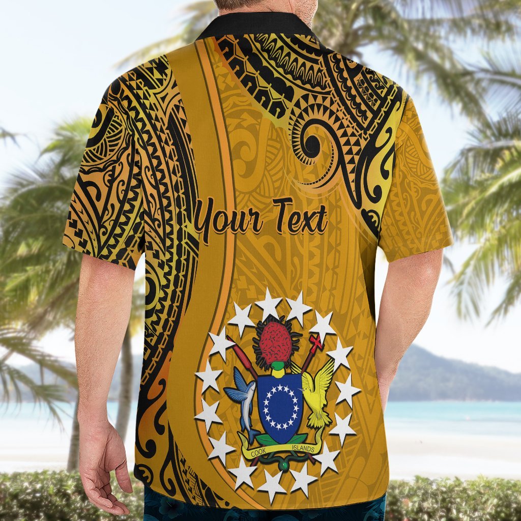 Personalised 8 August Manihiki Island Gospel Day Hawaiian Shirt Cook Islands Tribal Pattern LT14 - Polynesian Pride