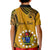 Personalised 8 August Manihiki Island Gospel Day Kid Polo Shirt Cook Islands Tribal Pattern LT14 - Polynesian Pride