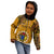 Personalised 15 August Rakahanga Island Gospel Day Kid Hoodie Cook Islands Tribal Pattern LT14 - Polynesian Pride