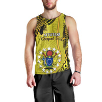 27 October Aitutaki Island Gospel Day Men Tank Top Cook Islands Tribal Pattern LT14 - Polynesian Pride