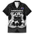 New Zealand Silver Fern Rugby Family Matching Off Shoulder Short Dress and Hawaiian Shirt Haka Dance With Aotearoa Maori Pattern