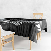 New Zealand Silver Fern Rugby Tablecloth Haka Dance With Aotearoa Maori Pattern LT14 - Polynesian Pride
