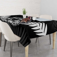 New Zealand Silver Fern Rugby Tablecloth Haka Dance With Aotearoa Maori Pattern LT14 - Polynesian Pride