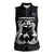 New Zealand Silver Fern Rugby Women Sleeveless Polo Shirt Haka Dance With Aotearoa Maori Pattern