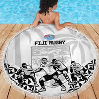Fiji Tapa Rugby Beach Blanket Cibi Dance With Fijian Pattern LT14 - Polynesian Pride