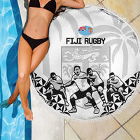 Fiji Tapa Rugby Beach Blanket Cibi Dance With Fijian Pattern LT14 - Polynesian Pride