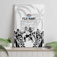 Fiji Tapa Rugby Canvas Wall Art Cibi Dance With Fijian Pattern LT14 - Polynesian Pride