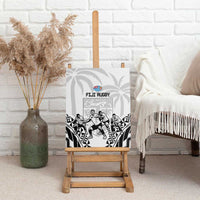 Fiji Tapa Rugby Canvas Wall Art Cibi Dance With Fijian Pattern LT14 - Polynesian Pride