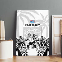 Fiji Tapa Rugby Canvas Wall Art Cibi Dance With Fijian Pattern LT14 - Polynesian Pride