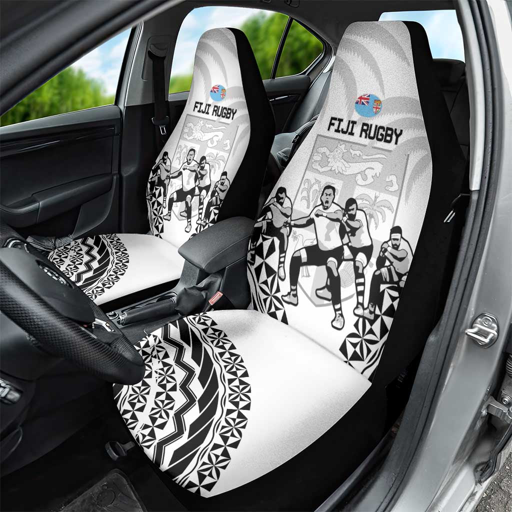 Fiji Tapa Rugby Car Seat Cover Cibi Dance With Fijian Pattern LT14 - Polynesian Pride