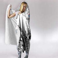 Fiji Tapa Rugby Hooded Blanket Cibi Dance With Fijian Pattern LT14 - Polynesian Pride