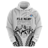 Fiji Tapa Rugby Hoodie Cibi Dance With Fijian Pattern LT14 - Polynesian Pride