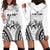 Fiji Tapa Rugby Hoodie Dress Cibi Dance With Fijian Pattern