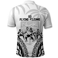 Fiji Tapa Rugby Polo Shirt Cibi Dance With Fijian Pattern LT14 - Polynesian Pride