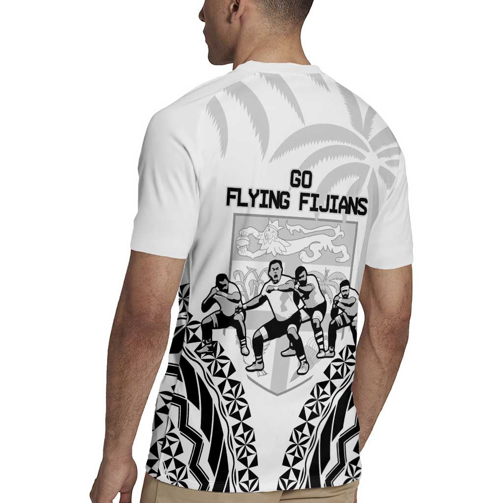 Fiji Tapa Rugby Rugby Jersey Cibi Dance With Fijian Pattern LT14 - Polynesian Pride
