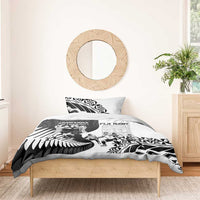 New Zealand And Fiji Tapa Rugby Bedding Set Haka Dance Mix Cibi Dance Together LT14 - Polynesian Pride