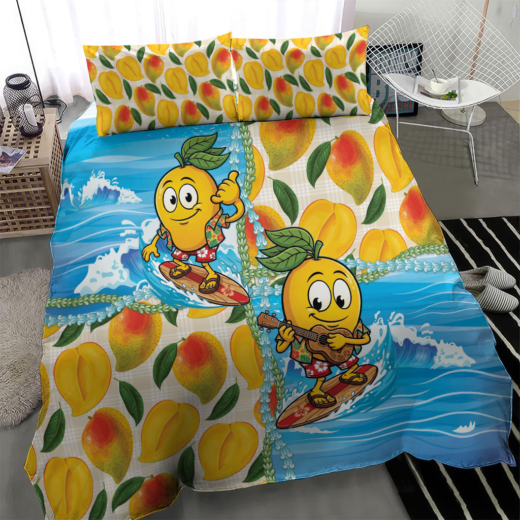 Aloha Hawaii Summer Bedding Set Hawaiian Lei Surfing Mango Palaka Motifs LT14 - Polynesian Pride