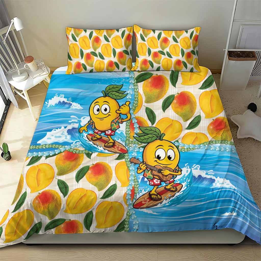 Aloha Hawaii Summer Bedding Set Hawaiian Lei Surfing Mango Palaka Motifs LT14 - Polynesian Pride