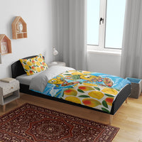 Aloha Hawaii Summer Bedding Set Hawaiian Lei Surfing Mango Palaka Motifs LT14 - Polynesian Pride