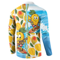Aloha Hawaii Summer Button Sweatshirt Hawaiian Lei Surfing Mango Palaka Motifs LT14 - Polynesian Pride