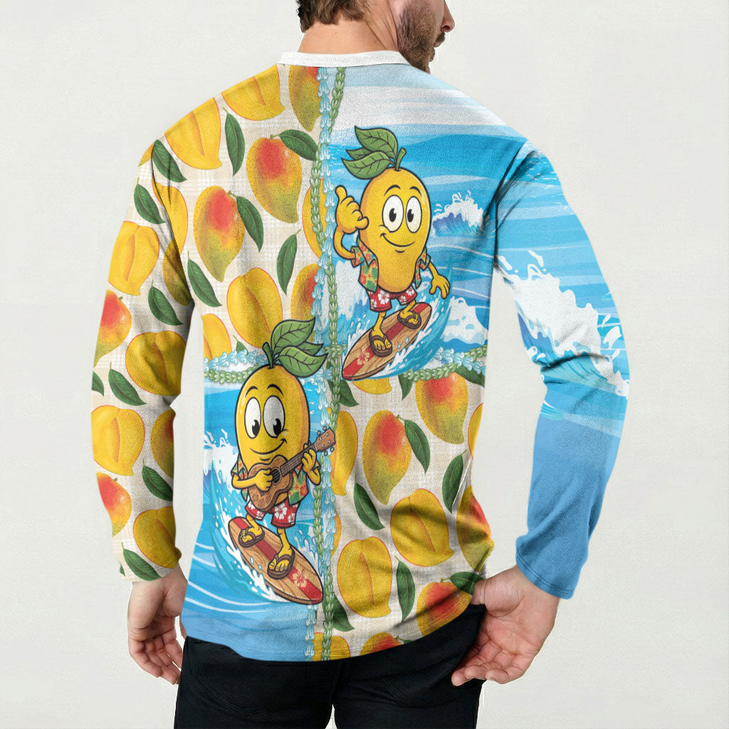 Aloha Hawaii Summer Button Sweatshirt Hawaiian Lei Surfing Mango Palaka Motifs LT14 - Polynesian Pride