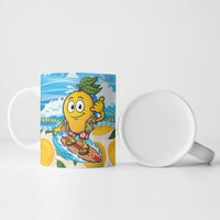 Aloha Hawaii Summer Ceramic Mug Hawaiian Lei Surfing Mango Palaka Motifs LT14 - Polynesian Pride