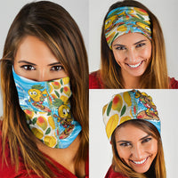 Aloha Hawaii Summer Neck Gaiter Hawaiian Lei Surfing Mango Palaka Motifs LT14 - Polynesian Pride